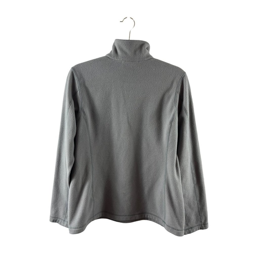 Patagonia Women's 1/4 Zip Micro Fleece Pullover Sweater Size Large Feather Gray - Picture 4 of 8